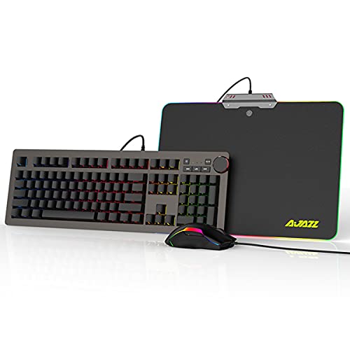 Amazon | AJAZZ 3in1 メカニカルキーボード ゲーミングマウス 1680万色